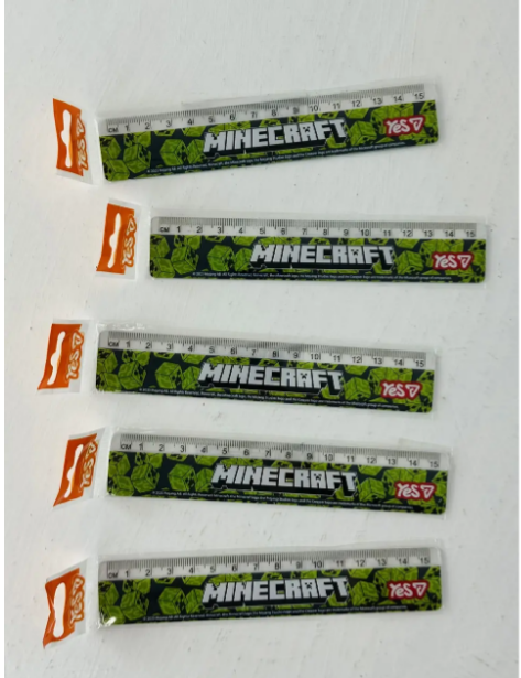 Лінійка Yes 15 см "Minecraft Slug"370692
