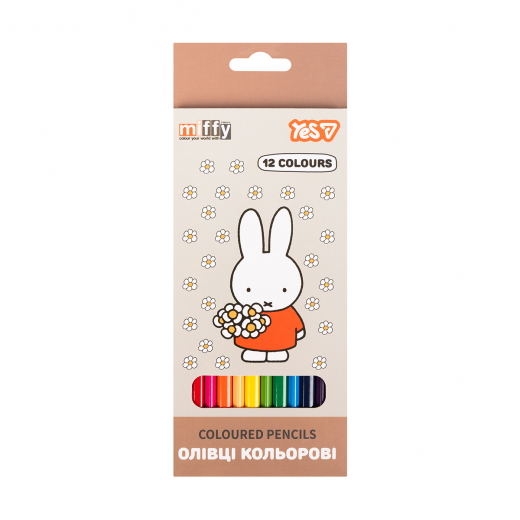 Олівці кольорові Yes "Miffy" 12 кол.290789