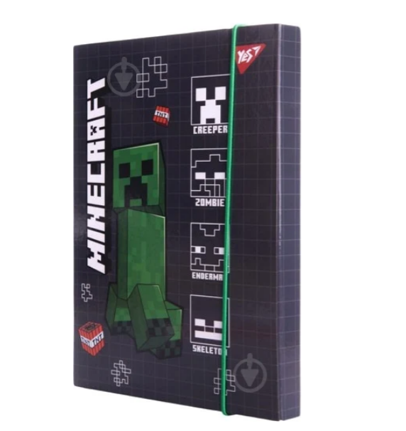 Папка для зошитів Yes картонна В5 "Minecraft Creeper"500243