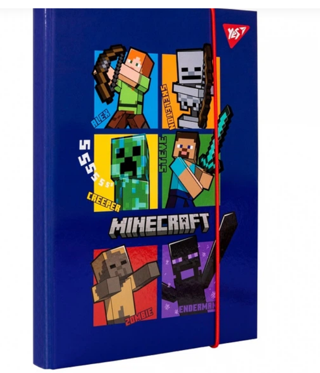 Папка для зошитів Yes картонна В5 "Minecraft"500238