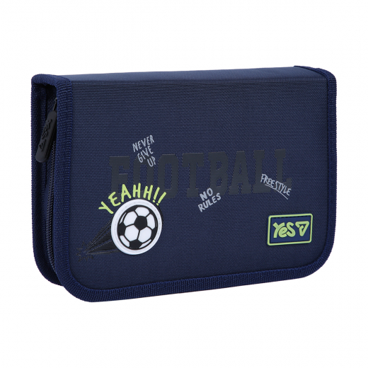 Пенал твердий Yes одинарний з клапаном HP-03 Football 533869
