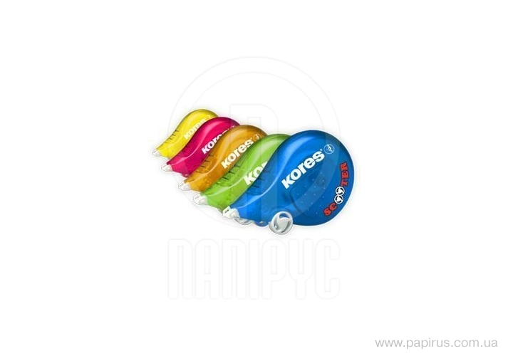 Коректор-стрічковий Kores Scooter, 4,2мм*8 м, асорті