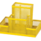 Прибор настільний ZIBI 150x100x100мм металевий, жовтий ZB.3116-08