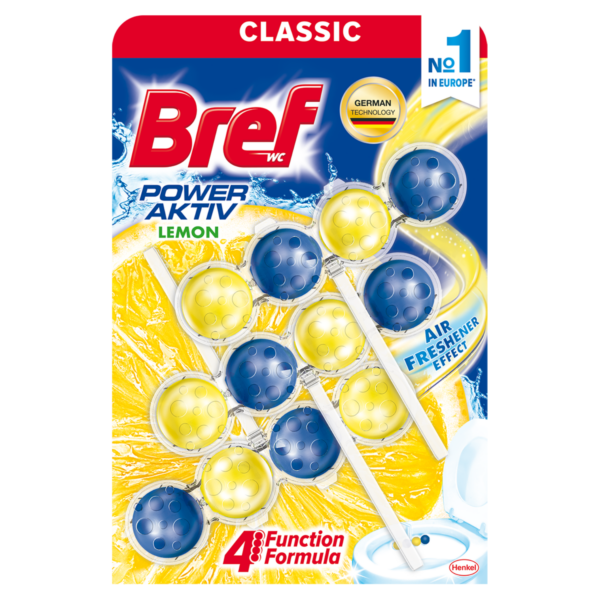 Туалетний блок BREF 150г Лимон Тріопак bf.53463
