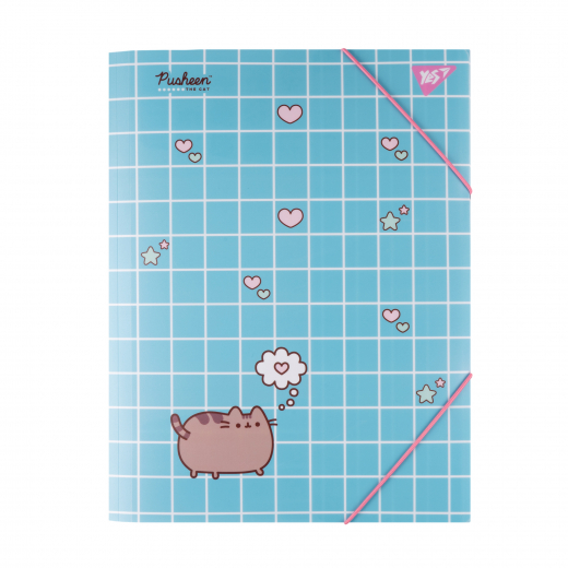 Папка Yes A4 на гумці "Pusheen. Hearts"