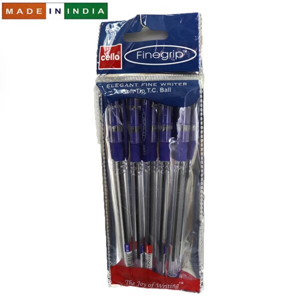 Ручка кулькова Cello Finegrip синя, SKU 5PC