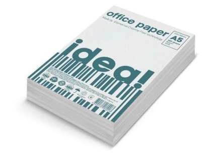 Папір А5 500 арк. idea! (Ukraine) 80 г/м.кв. 10 пач/ящ.