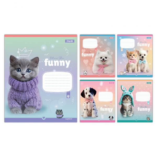 Зошит 12 лін. 1B Funny Pets, зошит учнівський шкільний 768209