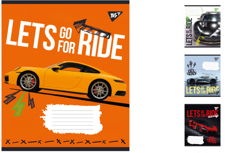 Зошит 48арк = Yes Lets go for ride, зошит для записів 766735