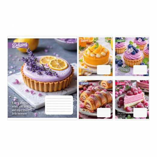 Зошит учнівський 1В "Cake" А5/24 лін.769141