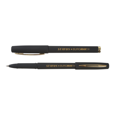 Ручка гелева Rouber Touch, 1.0мм, чорні чорнила