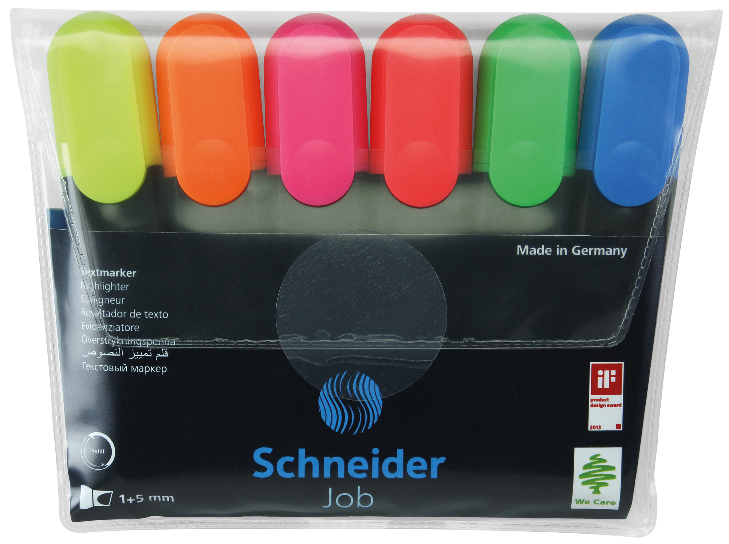 Маркер текстовий JOB 150, 6шт в блістері, Schneider S115096