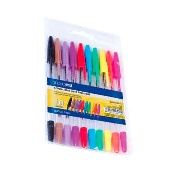 Набір ручок кулькових 10 кольорів Economix E10513