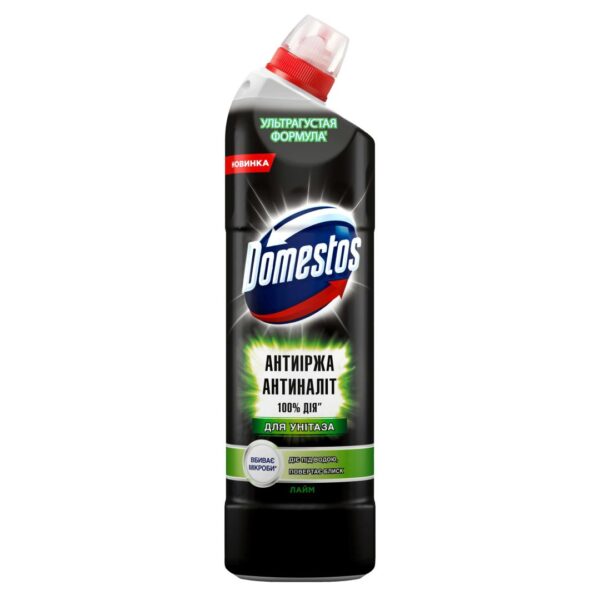 Засіб чистячий дтуалету DOMESTOS 750мл Антиіржа Антиналіт  Лайм dm.31591