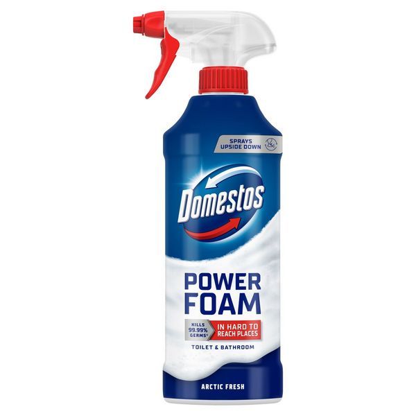 Спрей-піна  д/чищ унітазів та ванн, DOMESTOS 435 мл Арктична свіжість dm.96400