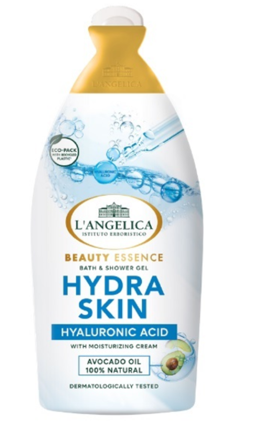 Гель для вани та душу з гіалуроновою кислотою HYDRA SKIN , 500мл L'ANGELICA Beauty Esseinse