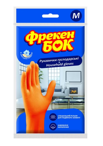 Фрекен БОК рукавички гумові господарчі розумна економія М new
