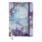 Книжка записна ABSTRACT, на гумці, А5, 96 арк., клітинка, офсет крем., тв.лам.обл., синя