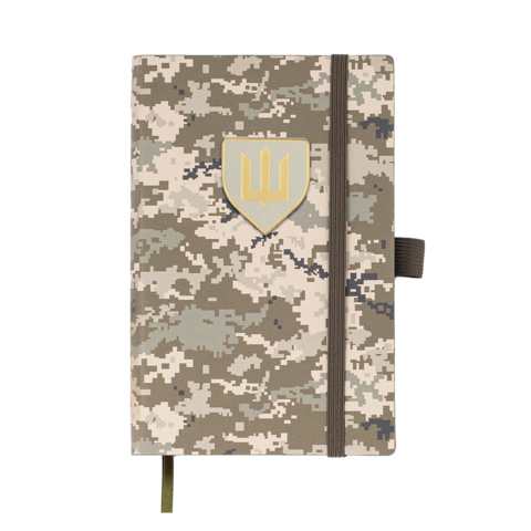 Щоденник недат. MILITARY, A6, світло-зелений, штуч.шкіра, 336 стор BM.26300-15