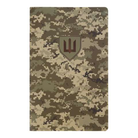 Книга записна з синтетичного каменя MILITARY, А5, 64 аркуші, клітинка, піксель BM.295190-04