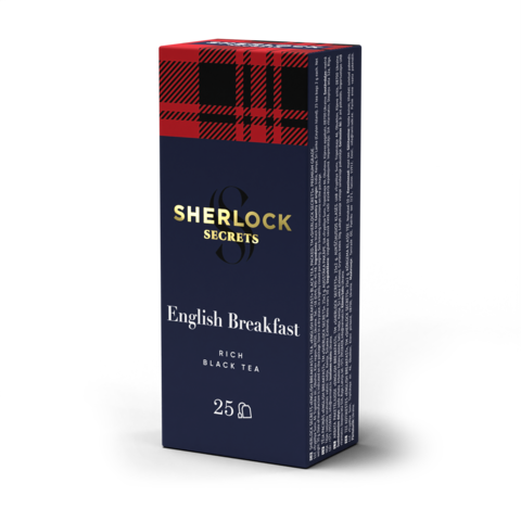 Чай чорний 50г (2г*25), пакет, "English Breakfast", Sherlock Secrets shs.01213