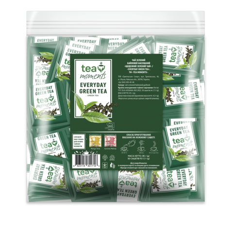Чай зелений 85г (1.7г*50), сашет, "Everyday Green Tea", Tea Moments tm.01718