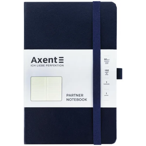 Книга записна Partner, 125*195, 96арк, лін, синя 8308-02-A